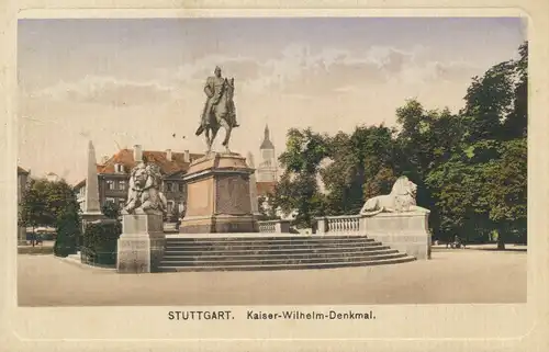 Stuttgart Kaiser-Wilhelm-Denkmal gl1920 103.125