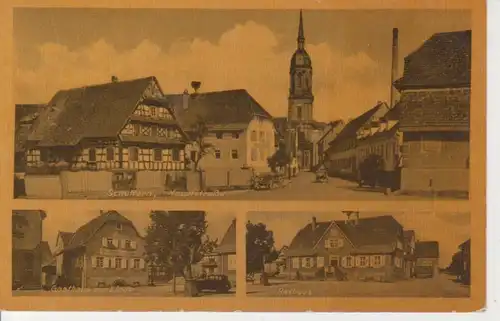 Schuttern Gasthaus zur Linde Rathaus gl1958 82.712