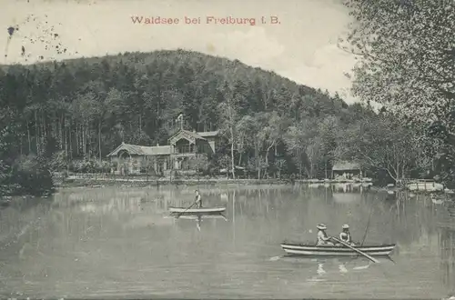 Waldsee bei Freiburg i.B. Bootspartie gl1912 102.984