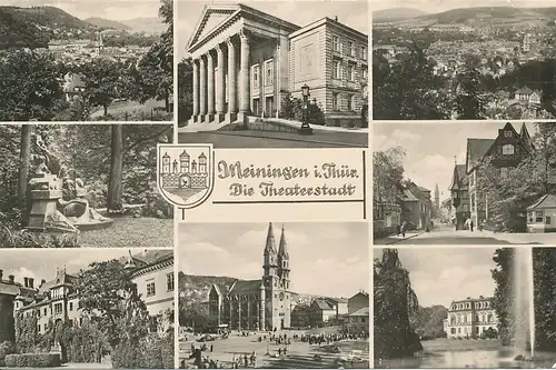 Meiningen Theaterstadt Teilansichten gl1962 125.262