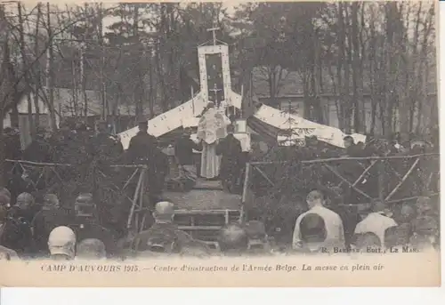 Camp D'Auvours 1915 Belg. Armee Messe ngl 203.024