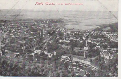 Thale am Harz von der Rostrappe gesehen ngl 91.932