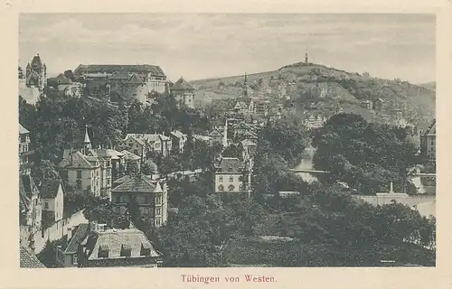 Tübingen a.N. Ansicht von Westen ngl 101.749
