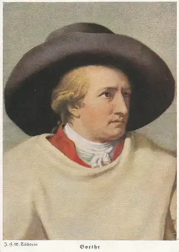Portrait Goethe J.S.W. Tischbein ngl 105.171