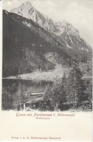 Gruss vom Ferchensee b.Mittenwald ngl 23.071