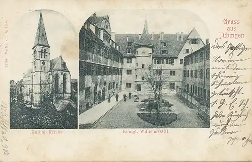 Tübingen a.N. kath. Kirche Wilhelmsstift gl1904 101.799