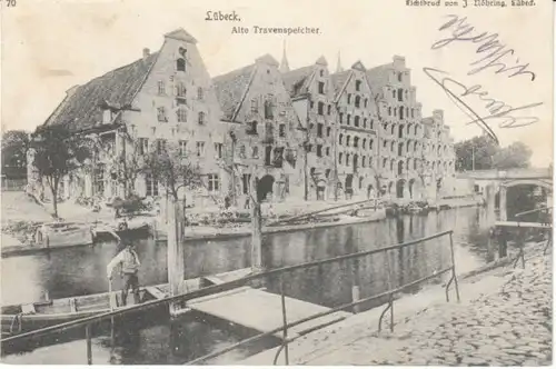 Lübeck Alte Travenspeicher gl1907 20.778