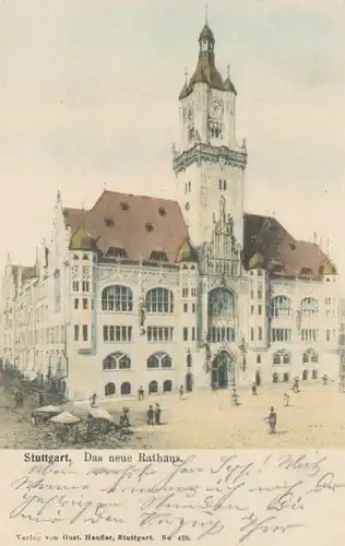 Stuttgart das neue Rathaus gl1905 103.034