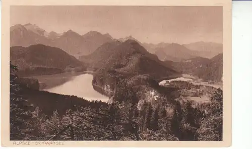 Alpsee Schloß Hohenschwangau Schwansee ngl 28.128