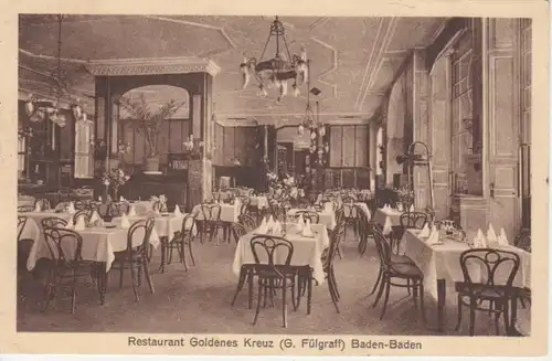 Baden-Baden Restaurant Goldenes Kreuz gl1932 83.064