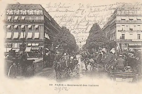 Paris Boulevard des Italiens gl1902 B9035