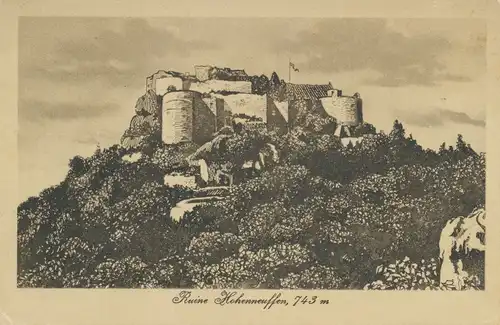 Ruine Hohenneuffen feldpgl1917 109.933