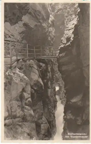 Breitachklamm a.Wassermesser b.Oberstdorf gl1950 28.335