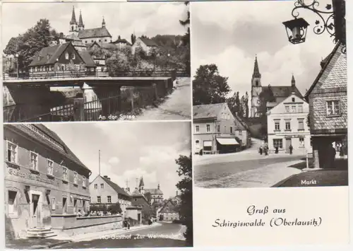 Schirgiswalde Gasthof Weintraube Markt gl1976 86.075