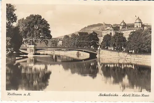 Heilbronn a.Neckar Neckarbrücke A.H.Haus gl1938 C1275