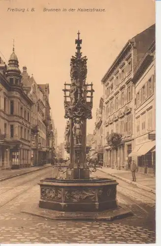 Freiburg Fischbrunnen Kaiserstraße gl1911 82.925