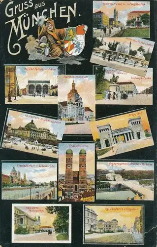 Gruß aus München Mehrbildkarte ngl 104.114