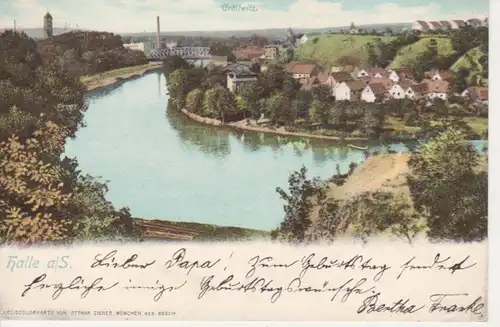 Halle a.S. Cröllwitz-Panorama gl1901 91.501