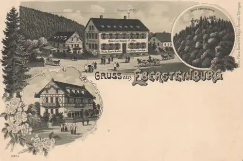 Ebersteinburg Litho Hotel zur Krone ngl 83.063