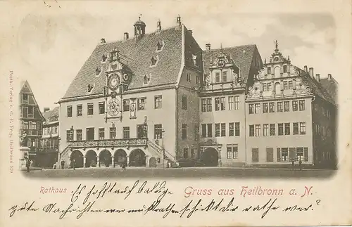 Heilbronn am Neckar Rathaus gl1900 101.995