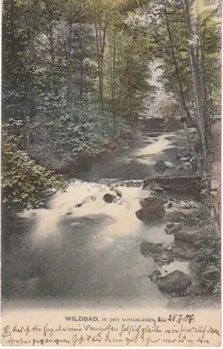 Wildbad In den Kuranlagen gl1907 23.306