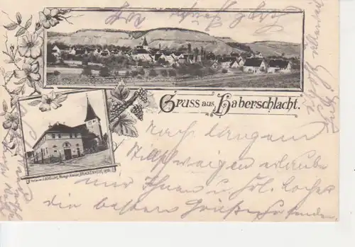 Haberschlacht Totale u. Kirche gl1907 84.164