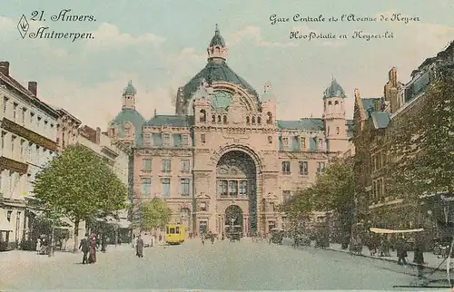 Antwerpen Kaiserstraße Bahnhof feldpgl1916 111.046