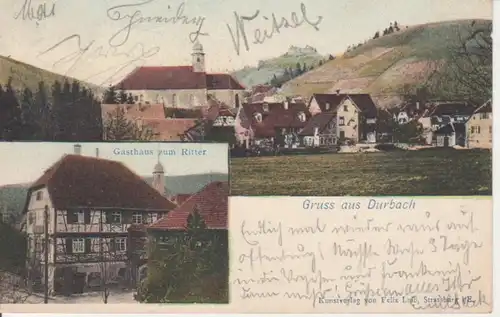 Durbach Gasthaus zum Ritter Panorama gl1900 82.835