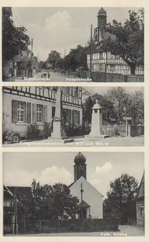 Dundenheim Hauptstraße Kath. Kirche gl1938 82.854