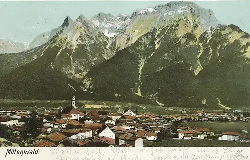 Mittenwald Panorama gl1907 125.997