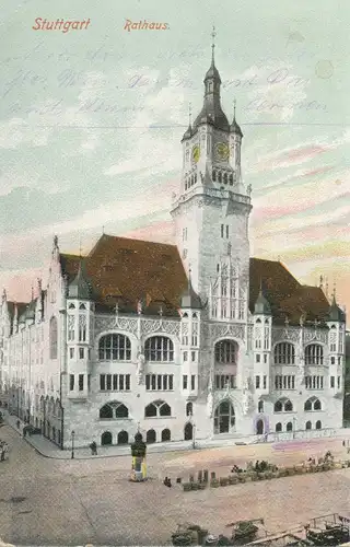 Stuttgart Rathaus gl1912 103.039