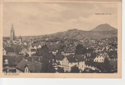 Reutlingen Stadtpanorama mit Achalm gl1913 83.412