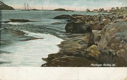 Maine, Monhegan Harbor ngl 118.654