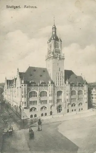 Stuttgart Rathaus gl1908 103.036