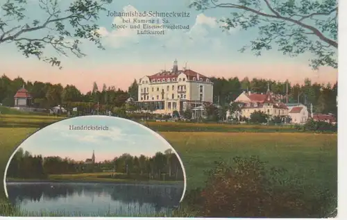 Johannisbad Schmeckwitz Handricksteich gl1920 85.108