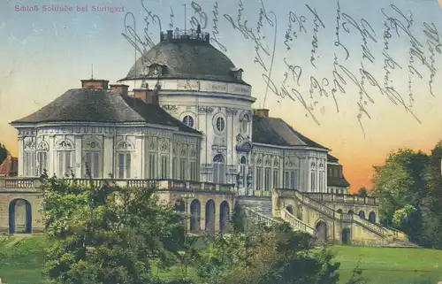 Stuttgart Schloß Solitude feldpgl1916 103.152