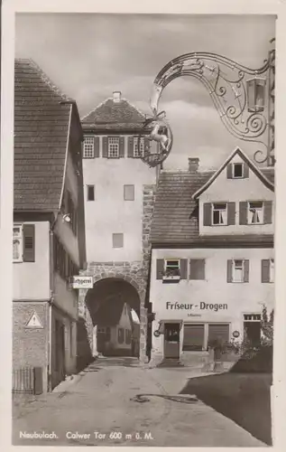 Neubulach Calwer Tor Friseur Metzgerei gl1966 83.479