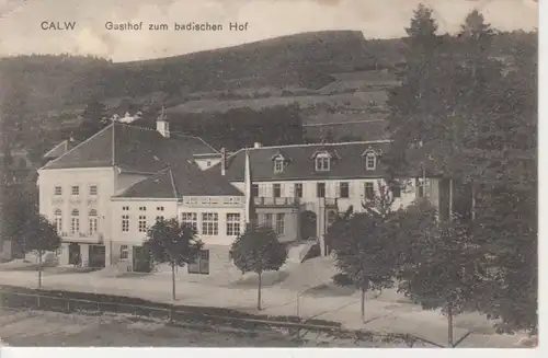 Calw Gasthof zum badischen Hof gl1912 83.499