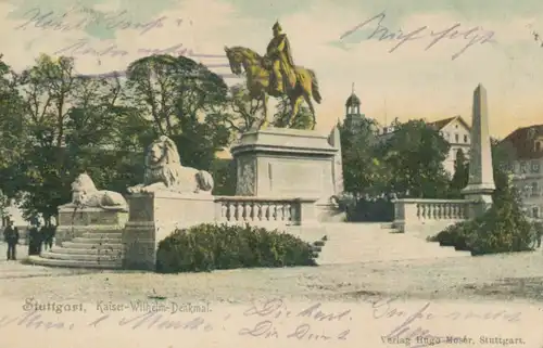 Stuttgart Kaiser-Wilhelm-Denkmal gl1904 103.126