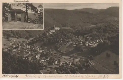 Schwarzburg Trippsteinhäuschen Panorama gl1929 88.860