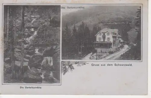 Schwarzwald Gertelbachhotel und -fälle gl1911 83.081