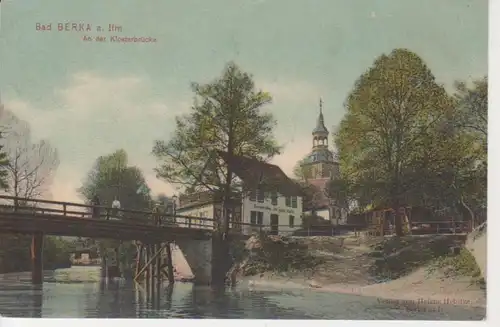 Bad Berka Partie an der Klosterbrücke gl1909 92.770