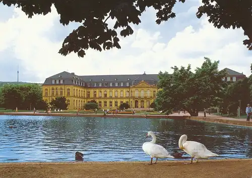 Stuttgart Neues Schloß mit Anlagensee gl1985 110.188