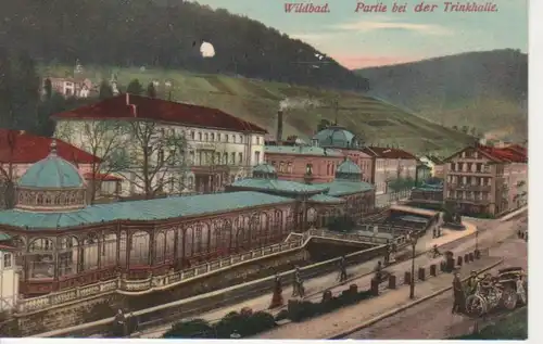 Wildbad Partie bei der Trinkhalle gl1906 83.027