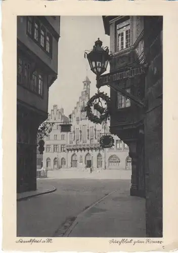 Frankfurt/Main Durchblick zum Römer feldpgl1940 B5725