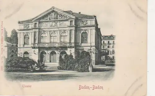 Baden-Baden Theater Reliefkarte ngl 83.055