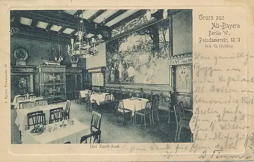 Berlin Zunft-Saal "Alt-Bayern" gl1904 117.455