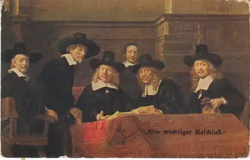 REMBRANDT VAN RIJN Die Staalmeesters gl~1910? 21.743