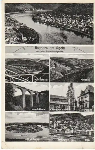 Boppard/Rhein u.seine Sehenswürdigkeiten gl1954? B5954