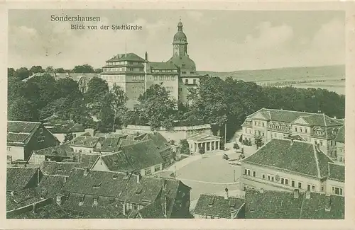 Sondershausen Blick von der Stadtkirche gl1924 125.196